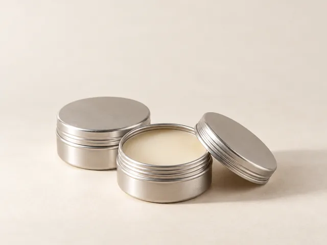 Solid perfume tins